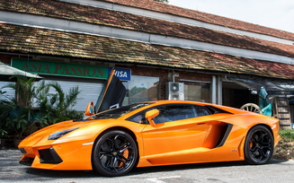 aventador, lamborghini, lp700-4, orange